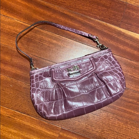 Coach Handbags - Coach Crocodile Leather Clutch/Wristlet